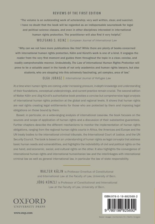 Produktbild: Law of International Human Rights Protection