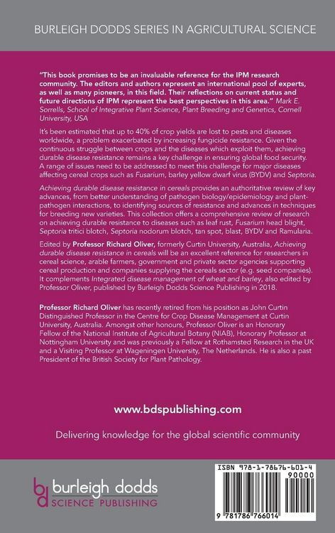 Produktbild: Achieving durable disease resistance in cereals