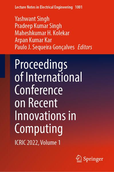 Produktbild: Proceedings of International Conference on Recent Innovations in Computing