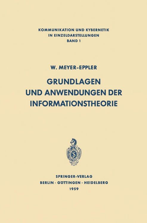 Produktbild: Grundlagen und Anwendungen der Informationstheorie