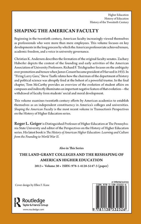 Produktbild: Shaping the American Faculty