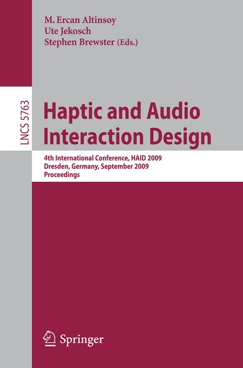 Produktbild: Haptic and Audio Interaction Design