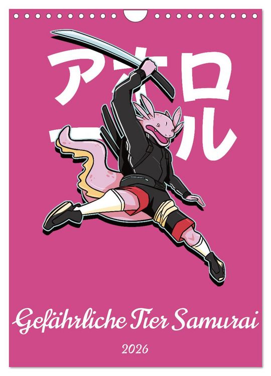 Produktbild: Gef&auml;hrliche Tier Samurai (Wandkalender 2026 DIN A4 hoch), CALVENDO Monatskalender
