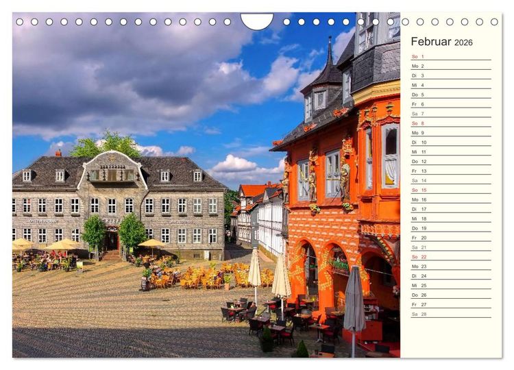 Produktbild: Goslar - Hanse- und Kaiserstadt im Harz (Wandkalender 2026 DIN A4 quer), CALVENDO Monatskalender