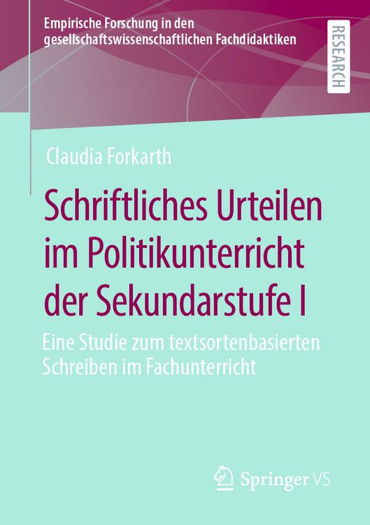 Produktbild: Schriftliches Urteilen im Politikunterricht der Sekundarstufe I