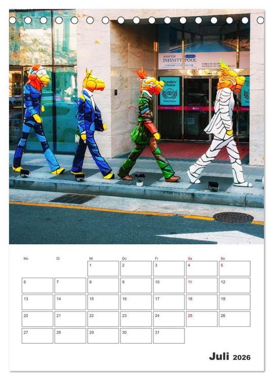 Produktbild: Busan - Reiseplaner (Tischkalender 2026 DIN A5 hoch), CALVENDO Monatskalender