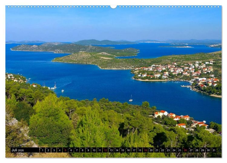 Produktbild: Kroatien - Traumhafte Landschaften und faszinierende St&auml;dte (Wandkalender 2026 DIN A2 quer), CALVENDO Monatskalender