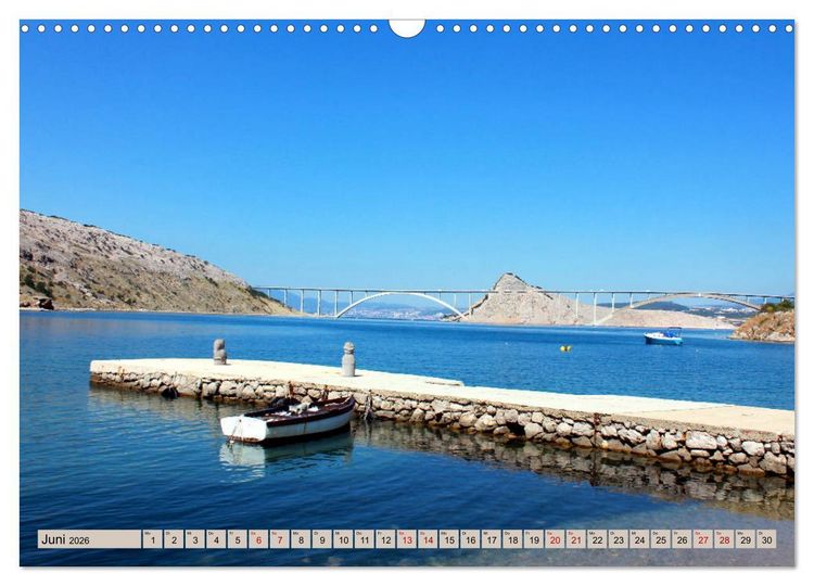 Produktbild: Istrien und Insel Krk - Impressionen eines kroatischen Sommers (Wandkalender 2026 DIN A3 quer), CALVENDO Monatskalender