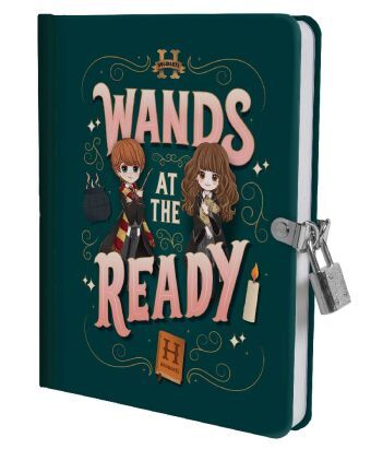 Produktbild: Harry Potter: Wands at the Ready Lock & Key Diary