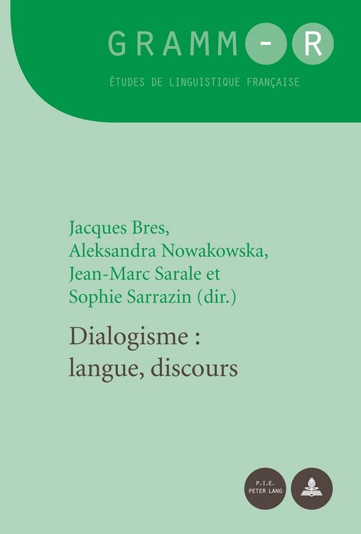 Produktbild: Dialogisme : langue, discours