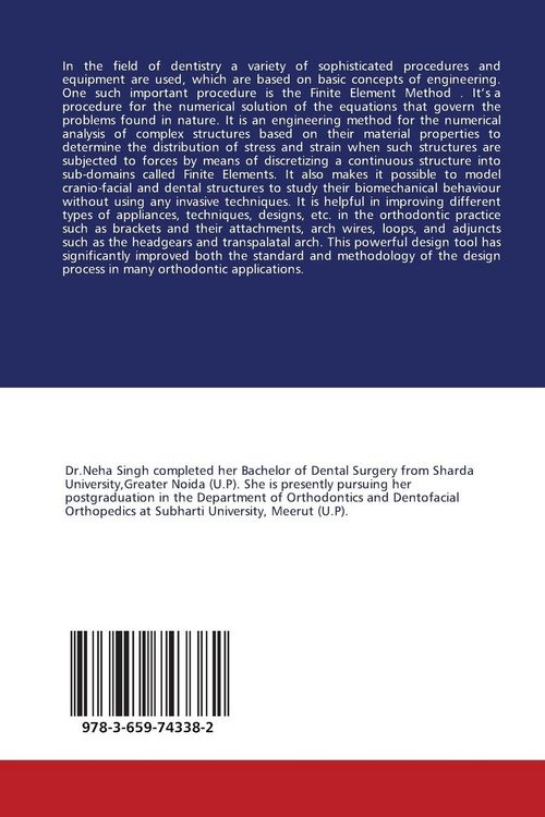 Produktbild: Finite Element Method In Orthodontics