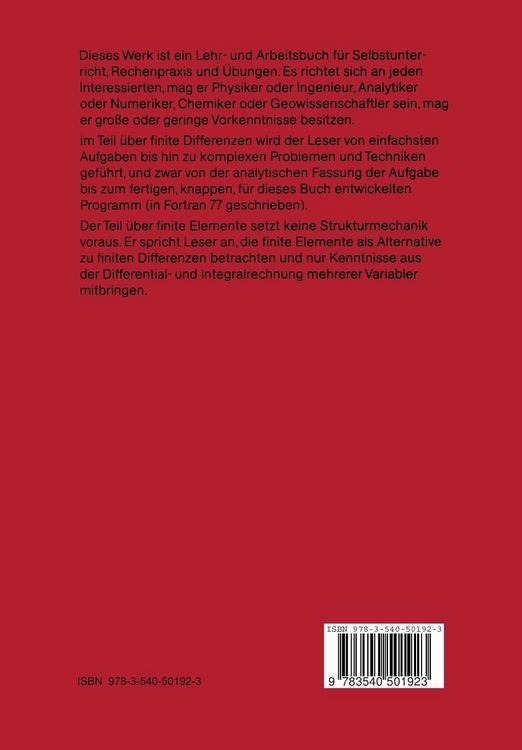 Produktbild: Finite Differenzen und Elemente