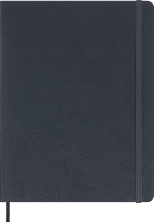 Produktbild: Moleskine Vegea Notizb&uuml;cher (2x), XL, liniert, weicher Einband, schwarz und Capri Petroleum