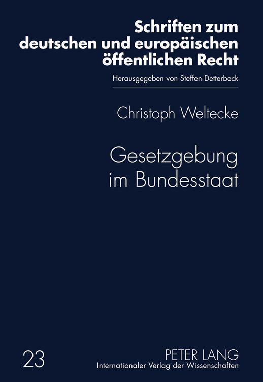 Produktbild: Gesetzgebung im Bundesstaat