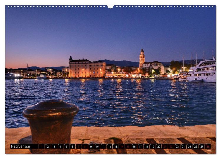 Produktbild: DALMATIEN - KROATISCHE K&Uuml;STE - Split mit Umgebung (Wandkalender 2026 DIN A2 quer), CALVENDO Monatskalender