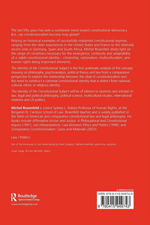 Produktbild: The Identity of the Constitutional Subject
