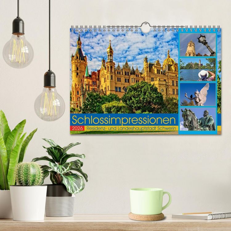 Produktbild: Schloss Impressionen - Residenz- und Landeshauptstadt Schwerin (Wandkalender 2026 DIN A4 quer), CALVENDO Monatskalender