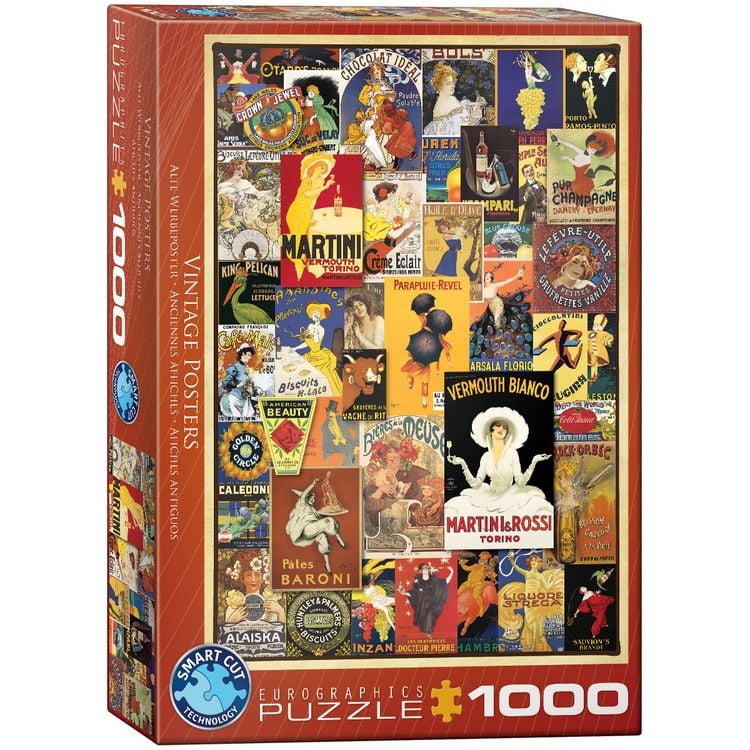 Produktbild: VINTAGE POSTERS COLLAGE 1000PC