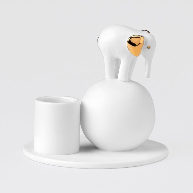 Produktbild: R&auml;der Kerzenhalter Elefant D: 8,6cm
