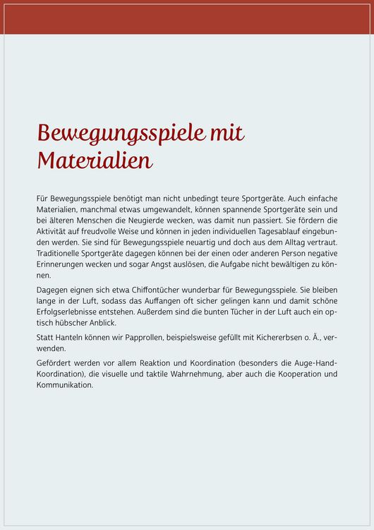 Produktbild: Aktives Ged&auml;chtnistraining f&uuml;r Senioren mit Bewegungen. So halten Sie Kopf und K&ouml;rper fit