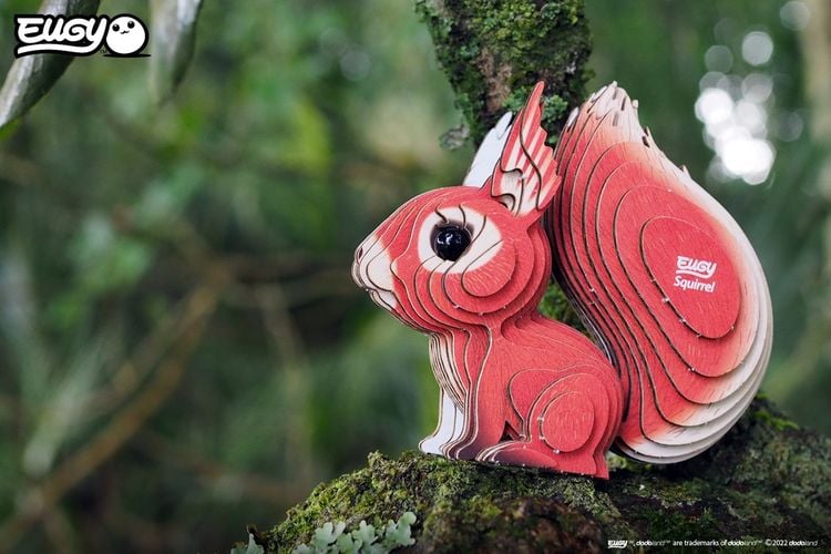 Produktbild: EUGY - 3D Bastelset Eichh&ouml;rnchen