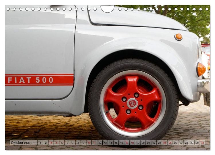 Produktbild: Cinquecento Der kleine Italiener - 60 Jahre zeitloses Kultobjekt (Wandkalender 2026 DIN A4 quer), CALVENDO Monatskalender