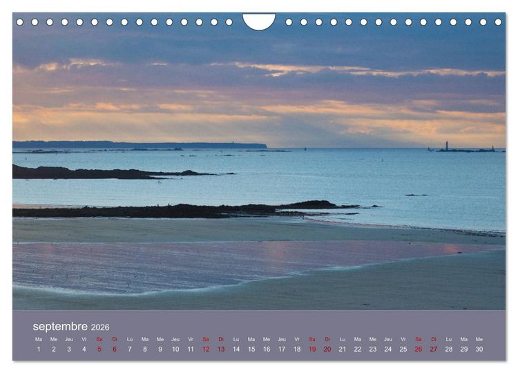 Produktbild: Sillonnez la plage (Calendrier mural 2026 DIN A4 vertical), CALVENDO calendrier mensuel