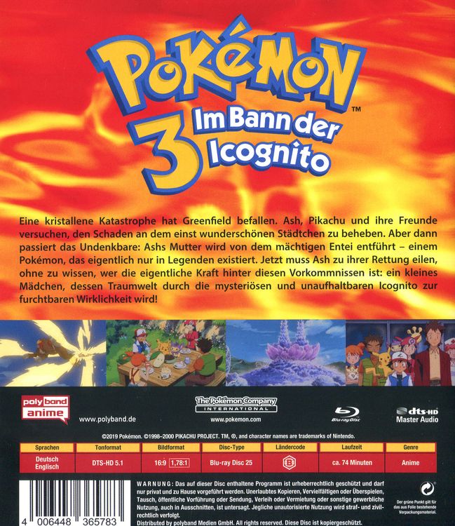 Produktbild: Pok&eacute;mon 3 &ndash; Im Bann der Icognito