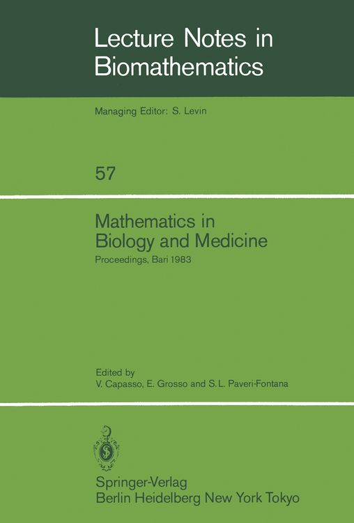 Produktbild: Mathematics in Biology and Medicine