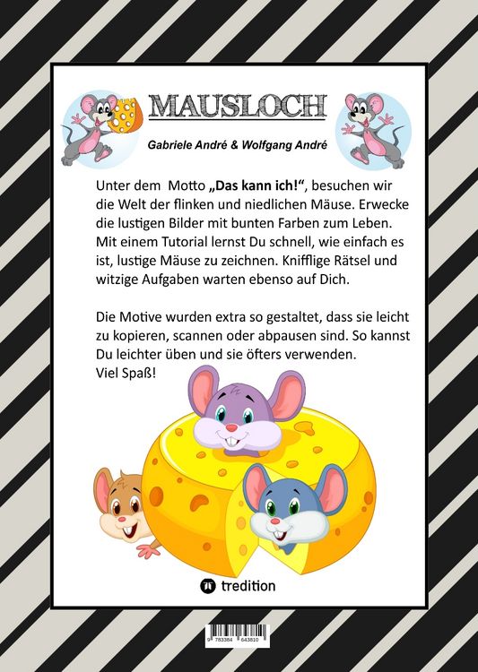 Produktbild: CRAFTBOOK - LUSTIGE MAUSMOTIVE - KNIFFLIGE R&Auml;TSEL - SPANNENDE AUFGABEN - TUTORIAL MAUSVORLAGEN - ZEICHENTECHNIK - MAUSGESCHICHTE SCRIBBLE