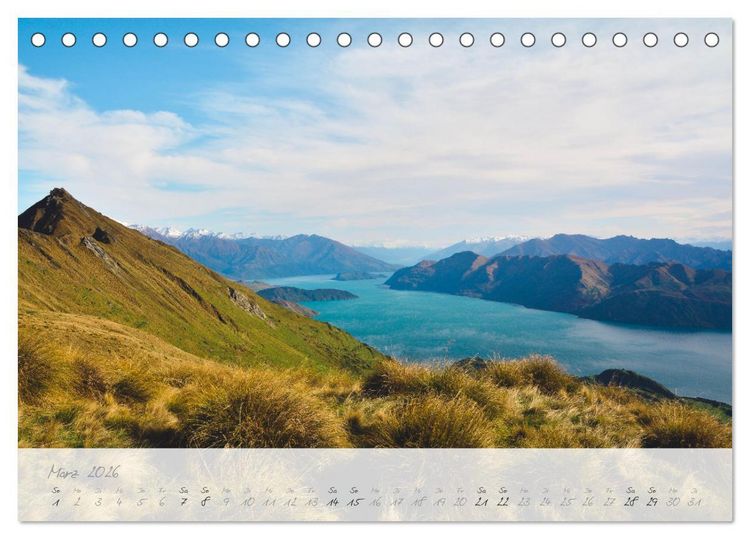 Produktbild: Neuseeland von Nord bis S&uuml;d (Tischkalender 2026 DIN A5 quer), CALVENDO Monatskalender
