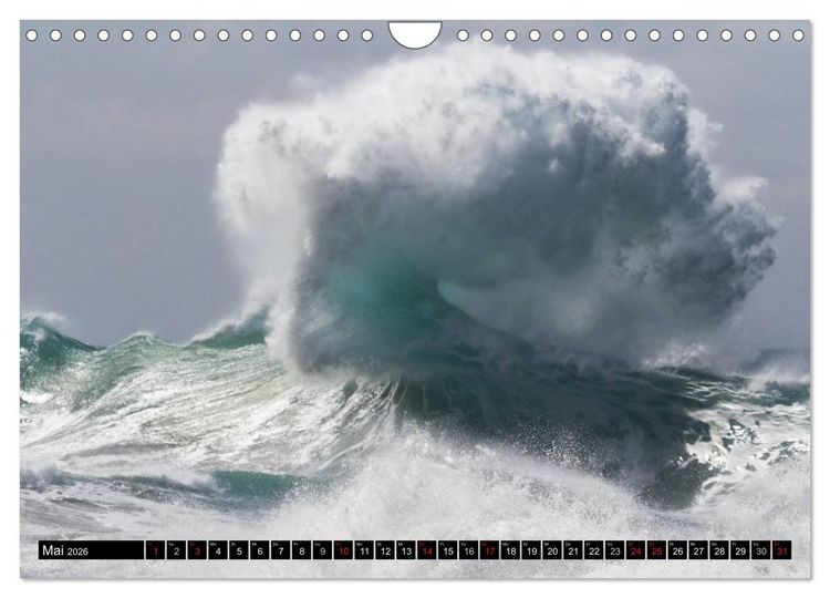 Produktbild: Hawai'i Wellen (Wandkalender 2026 DIN A4 quer), CALVENDO Monatskalender