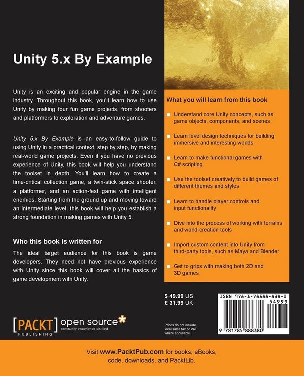 Produktbild: Unity 5.x By Example