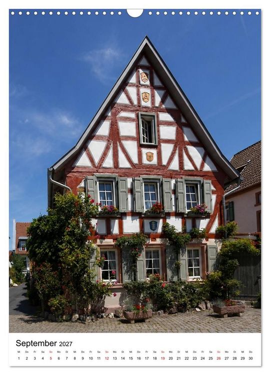 Produktbild: Trebur und die Deutsche Fachwerkstra&szlig;e (Wandkalender 2027 DIN A3 hoch), CALVENDO Monatskalender