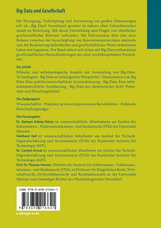 Produktbild: Big Data und Gesellschaft