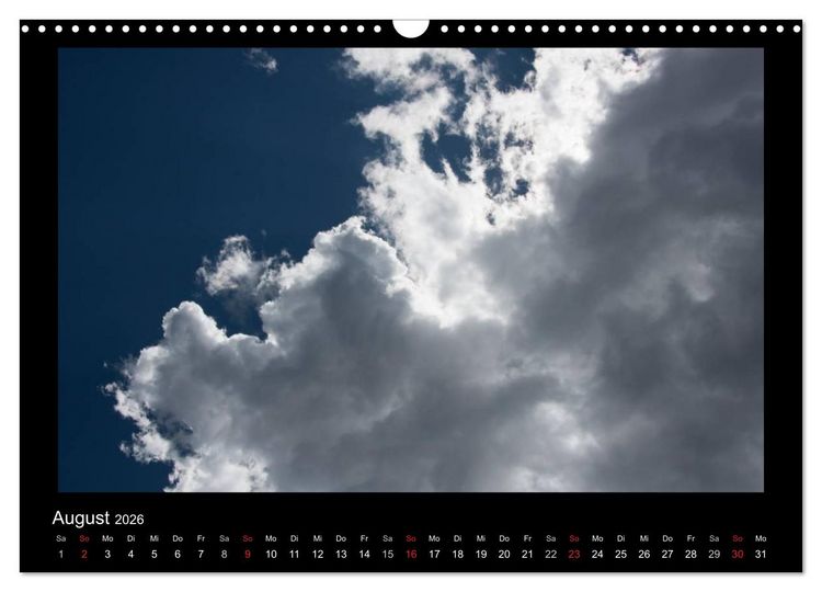 Produktbild: Wolkenbilder (Wandkalender 2026 DIN A3 quer), CALVENDO Monatskalender