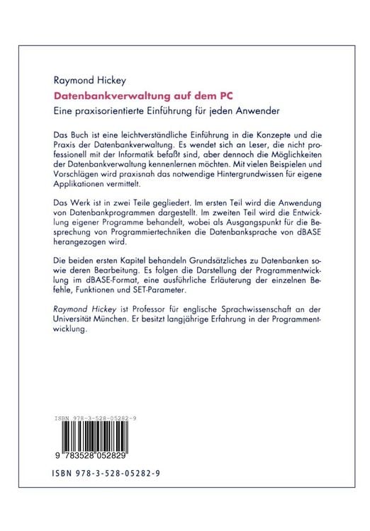Produktbild: Datenbankverwaltung auf dem PC