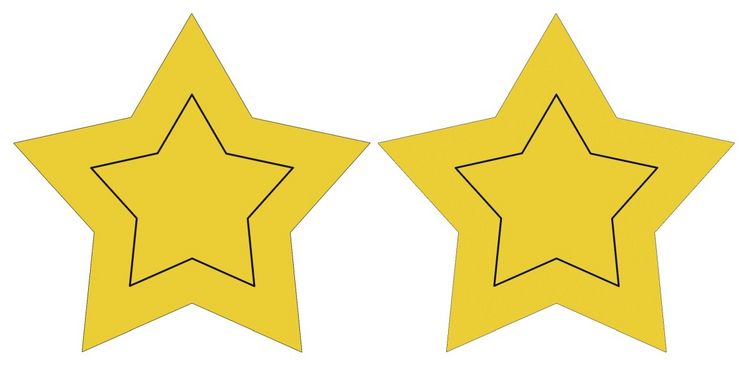 Produktbild: URSUS Laternenzeit Twinkle Star Neon, leuchtgoldgelb
