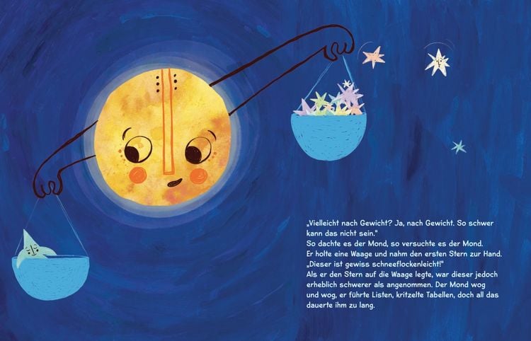 Produktbild: Als der Mond die Sterne ordnen wollte. Bilderbuch