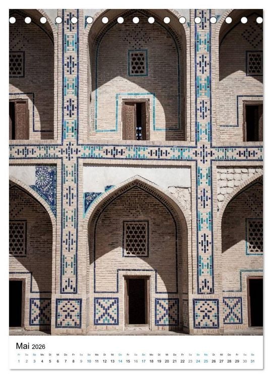 Produktbild: Usbekistan - Faszinierende Architektur entlang der Seidenstra&szlig;e (Tischkalender 2026 DIN A5 hoch), CALVENDO Monatskalender
