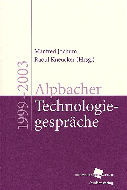 Produktbild: Alpbacher Technologiegespr&auml;che 1999 - 2003