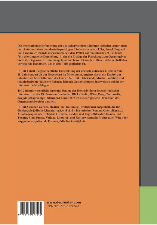 Produktbild: Handbuch der deutsch-j&uuml;dischen Literatur