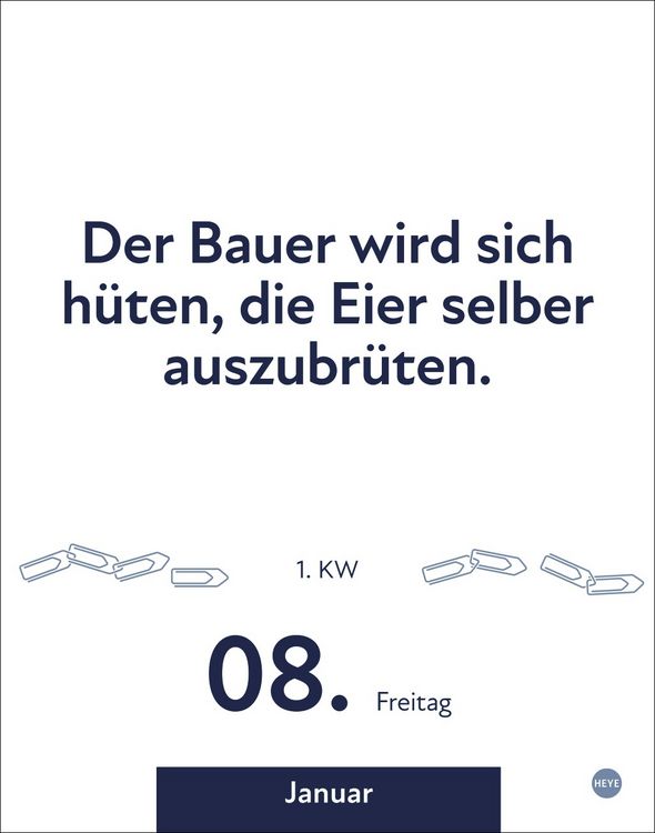 Produktbild: Die besten Spr&uuml;che f&uuml;r lange B&uuml;rotage Tagesabrei&szlig;kalender 2027