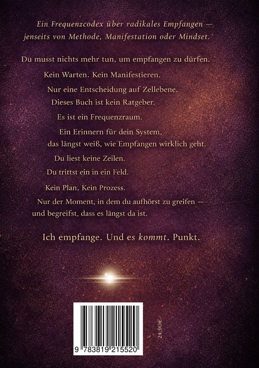 Produktbild: Ich empfange. Und es kommt. Punkt.