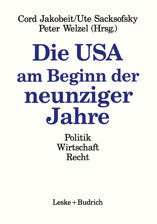 Produktbild: Die USA am Beginn der neunziger Jahre