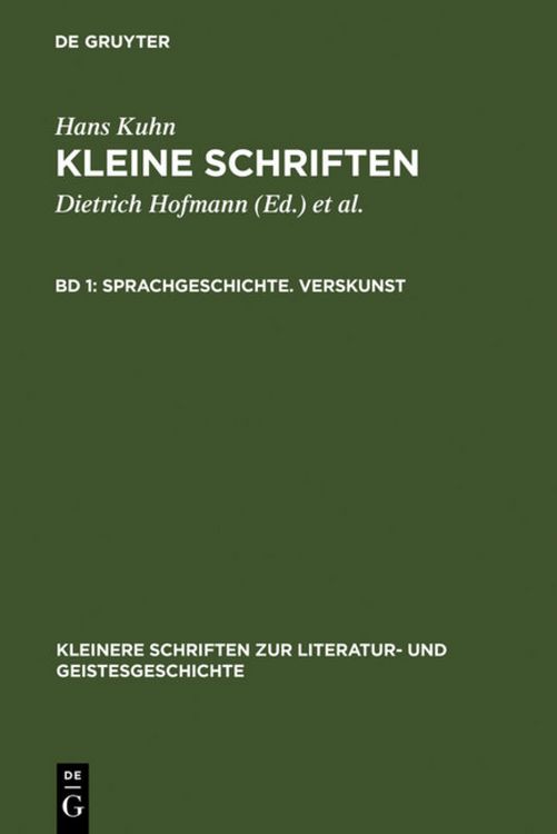 Produktbild: Sprachgeschichte. Verskunst