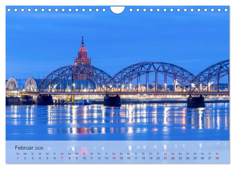 Produktbild: Riga - Paris des Ostens (Wandkalender 2026 DIN A4 quer), CALVENDO Monatskalender