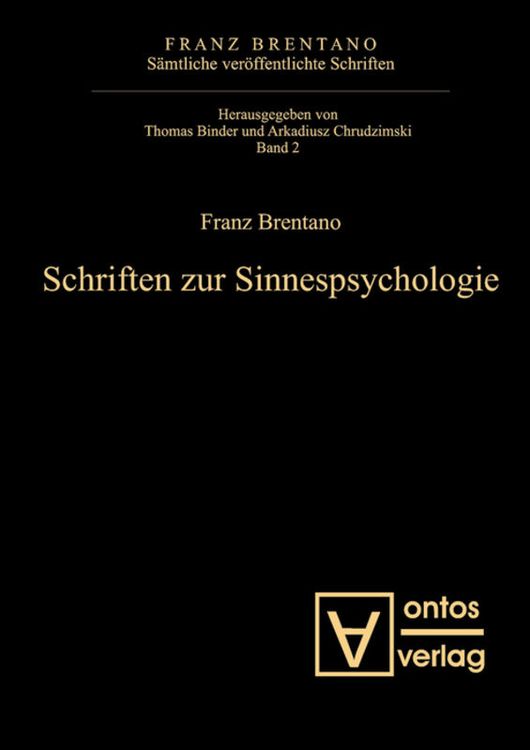 Produktbild: Schriften zur Sinnespsychologie