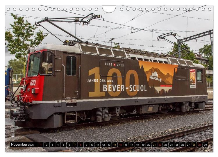 Produktbild: Rh&auml;tische Bahn 2026 (Wandkalender 2026 DIN A4 quer), CALVENDO Monatskalender