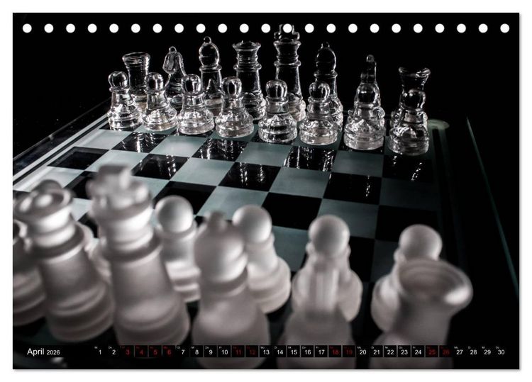 Produktbild: SCHACH - Spiel der K&ouml;nige (Tischkalender 2026 DIN A5 quer), CALVENDO Monatskalender